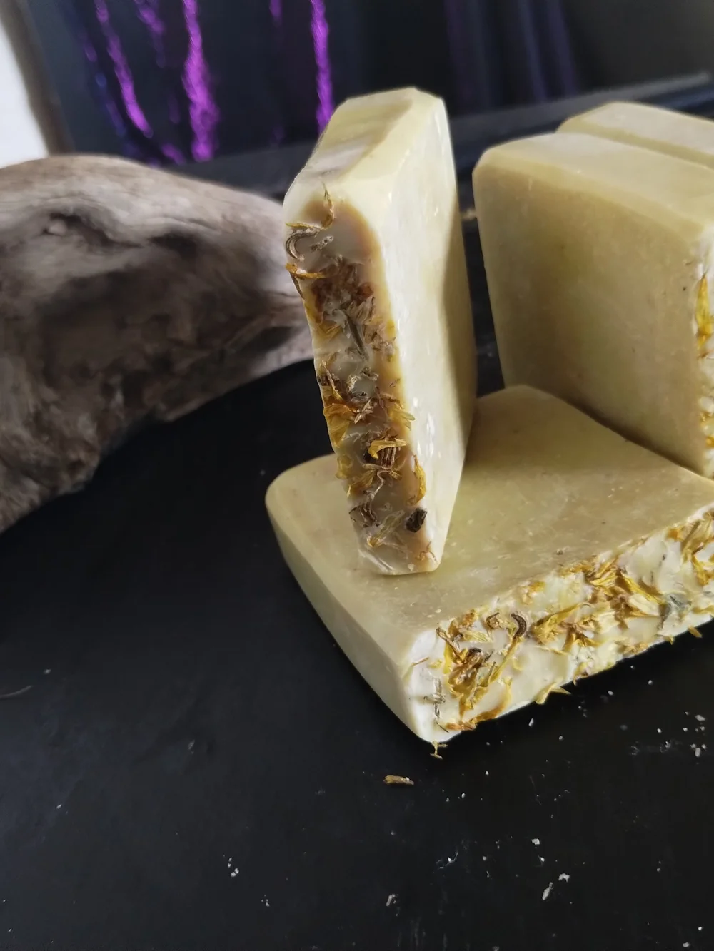 Natural Calendula Herbal Soap Bar - Yellow